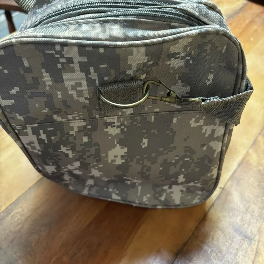 NRA Range Gear Duffle Bag Digital Camo Green Top Handle 18” x 10” x 6